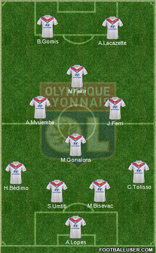 Olympique Lyonnais Formation 2014