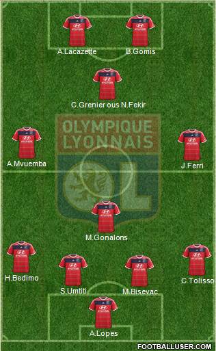 Olympique Lyonnais Formation 2014