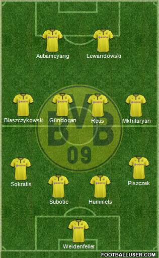 Borussia Dortmund Formation 2014