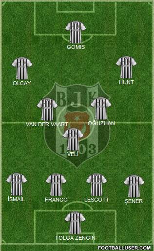 Besiktas JK Formation 2014