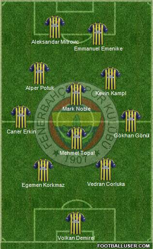 Fenerbahçe SK Formation 2014