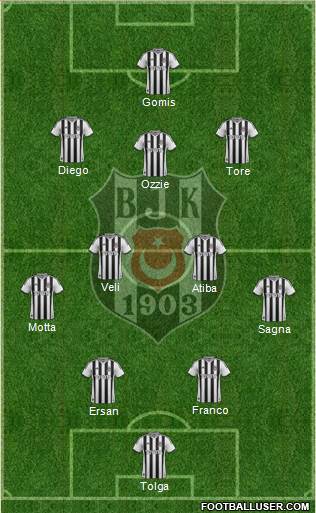 Besiktas JK Formation 2014