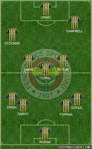 Fenerbahçe SK Formation 2014