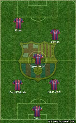 F.C. Barcelona Formation 2014