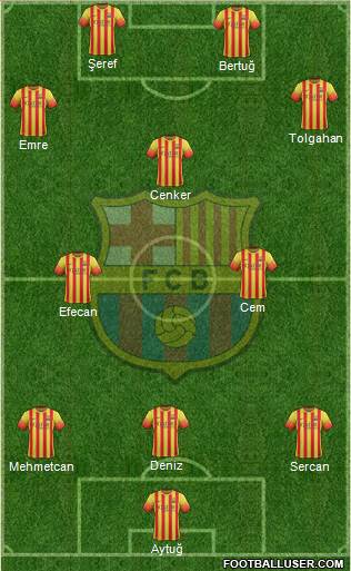F.C. Barcelona Formation 2014
