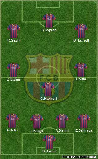 F.C. Barcelona Formation 2014