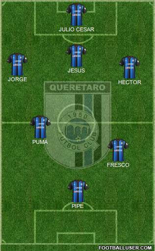 Club de Fútbol Gallos Blancos Formation 2014
