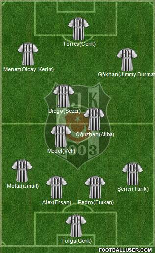 Besiktas JK Formation 2014