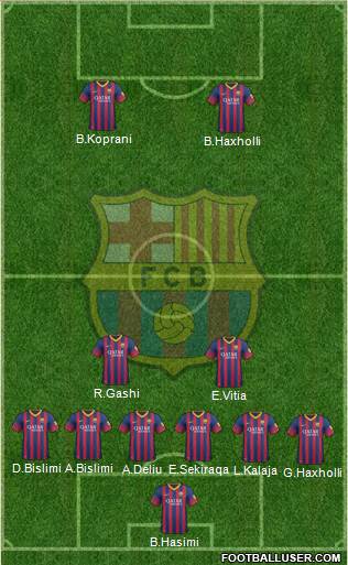 F.C. Barcelona Formation 2014