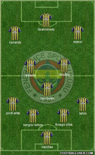 Fenerbahçe SK Formation 2014