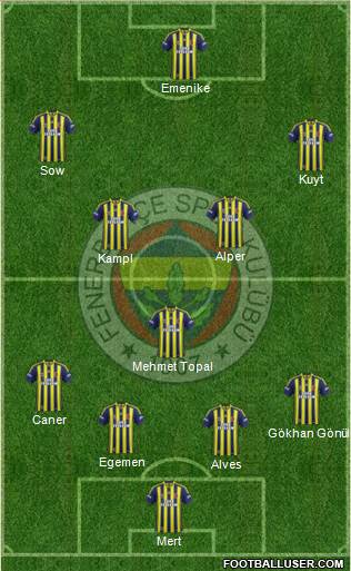 Fenerbahçe SK Formation 2014
