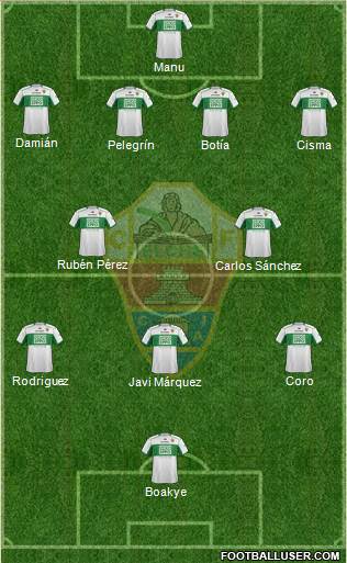 Elche C.F., S.A.D. Formation 2014