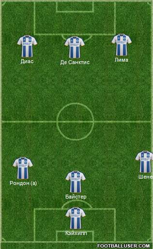 Brighton and Hove Albion Formation 2014