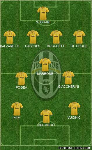 Juventus Formation 2014