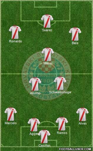 HSK Zrinjski Mostar football formation