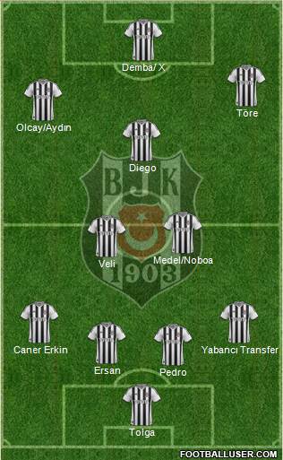 Besiktas JK Formation 2014