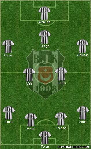 Besiktas JK Formation 2014