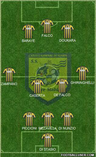 Juve Stabia Formation 2014