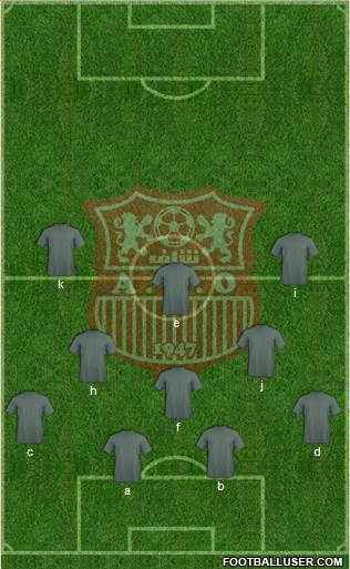 Amel Saad Olympic Chlef football formation