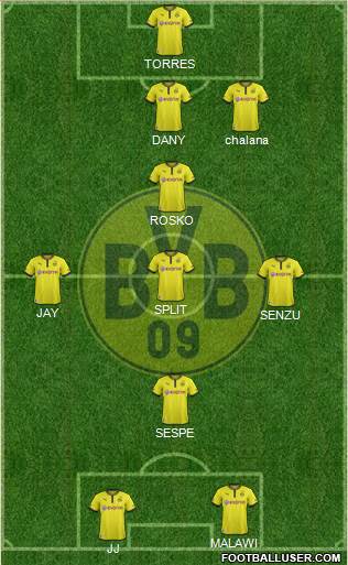 Borussia Dortmund Formation 2014