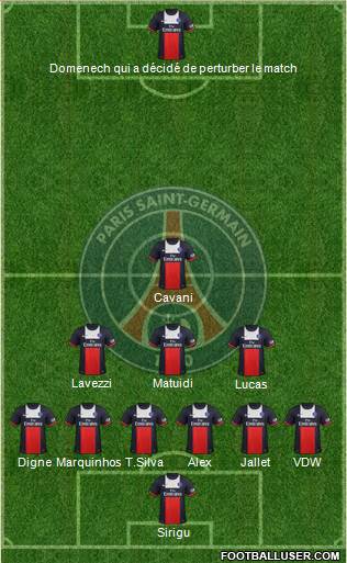 Paris Saint-Germain Formation 2014