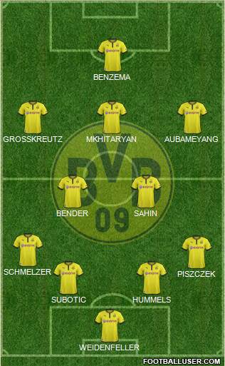Borussia Dortmund Formation 2014