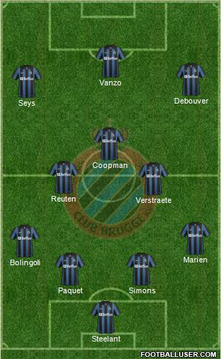 Club Brugge KV Formation 2014