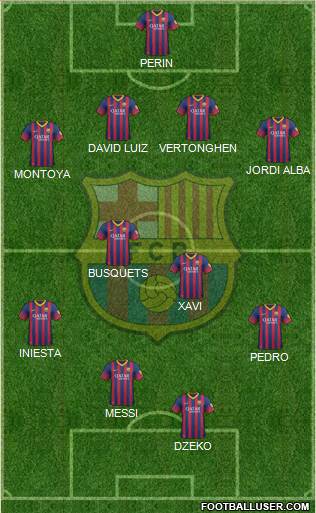 F.C. Barcelona Formation 2014