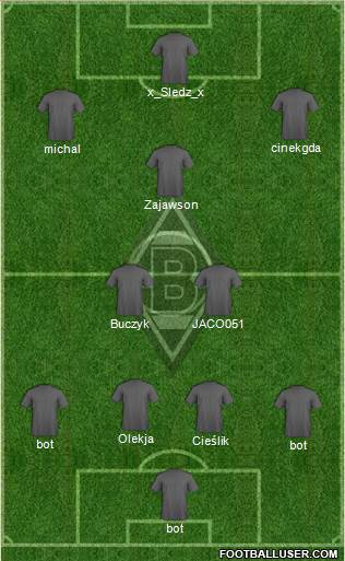 Borussia Mönchengladbach Formation 2014
