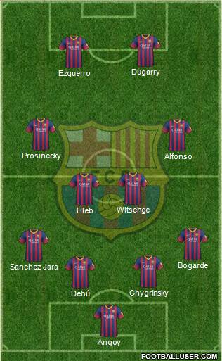 F.C. Barcelona Formation 2014