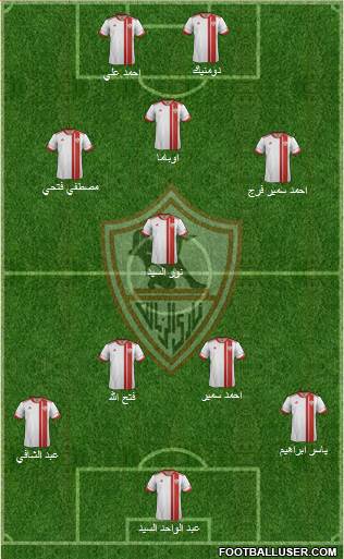 Zamalek Sporting Club Formation 2014