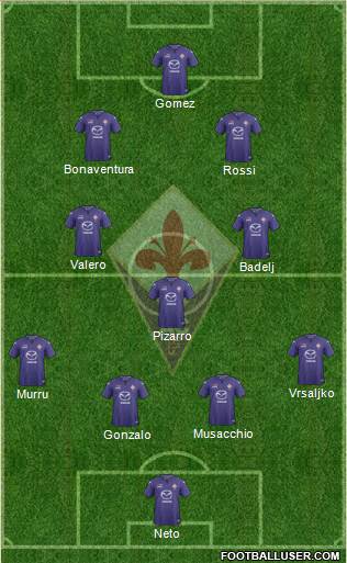 Fiorentina Formation 2014