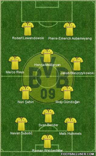 Borussia Dortmund Formation 2014
