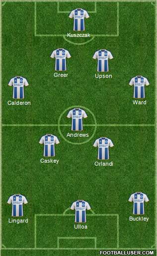 Brighton and Hove Albion Formation 2014