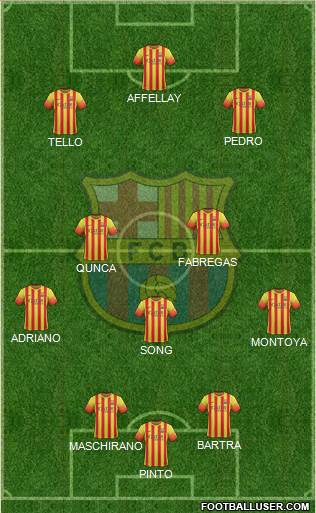 F.C. Barcelona Formation 2014