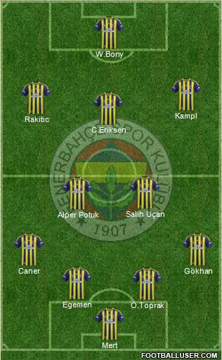 Fenerbahçe SK Formation 2014