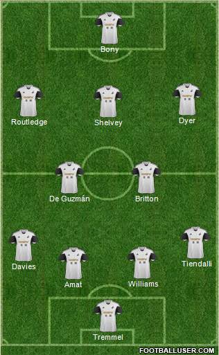 Swansea City Formation 2014