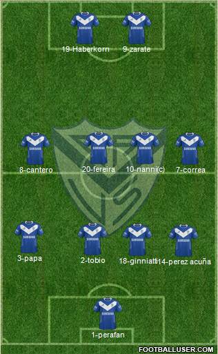 Vélez Sarsfield Formation 2014