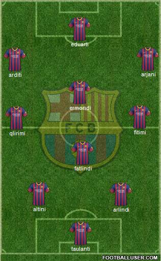 F.C. Barcelona Formation 2014