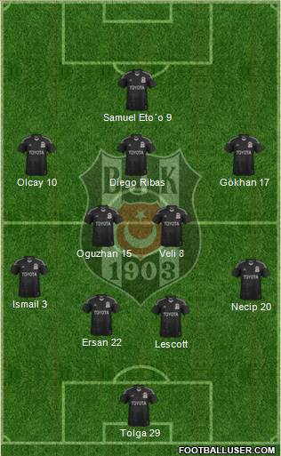 Besiktas JK Formation 2014