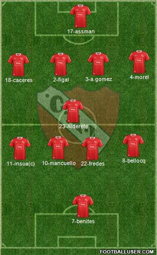 Independiente Formation 2014