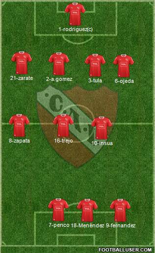 Independiente Formation 2014