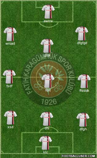 Fatih Karagümrük Formation 2014