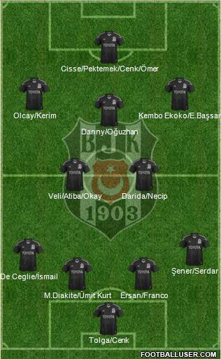 Besiktas JK Formation 2014