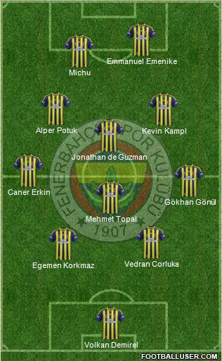 Fenerbahçe SK Formation 2014