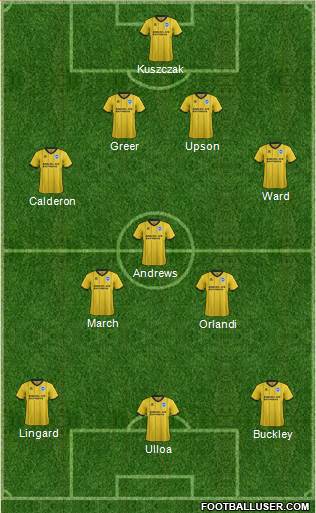 Brighton and Hove Albion Formation 2014