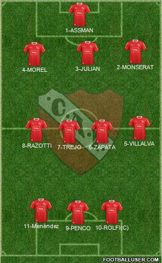 Independiente Formation 2014