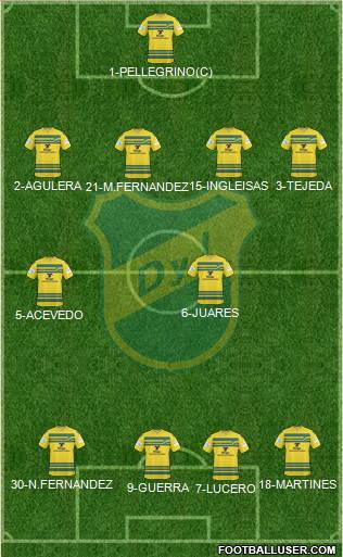 Defensa y Justicia Formation 2014