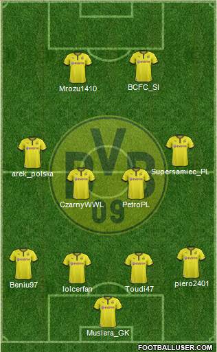 Borussia Dortmund Formation 2014