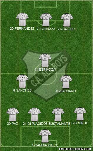 All Boys Formation 2014